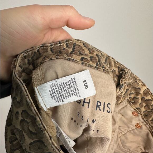 Lucky Brand High Rise Slim Bridgette Animal Print Jeans Women's 0 - Picture 8 of 10